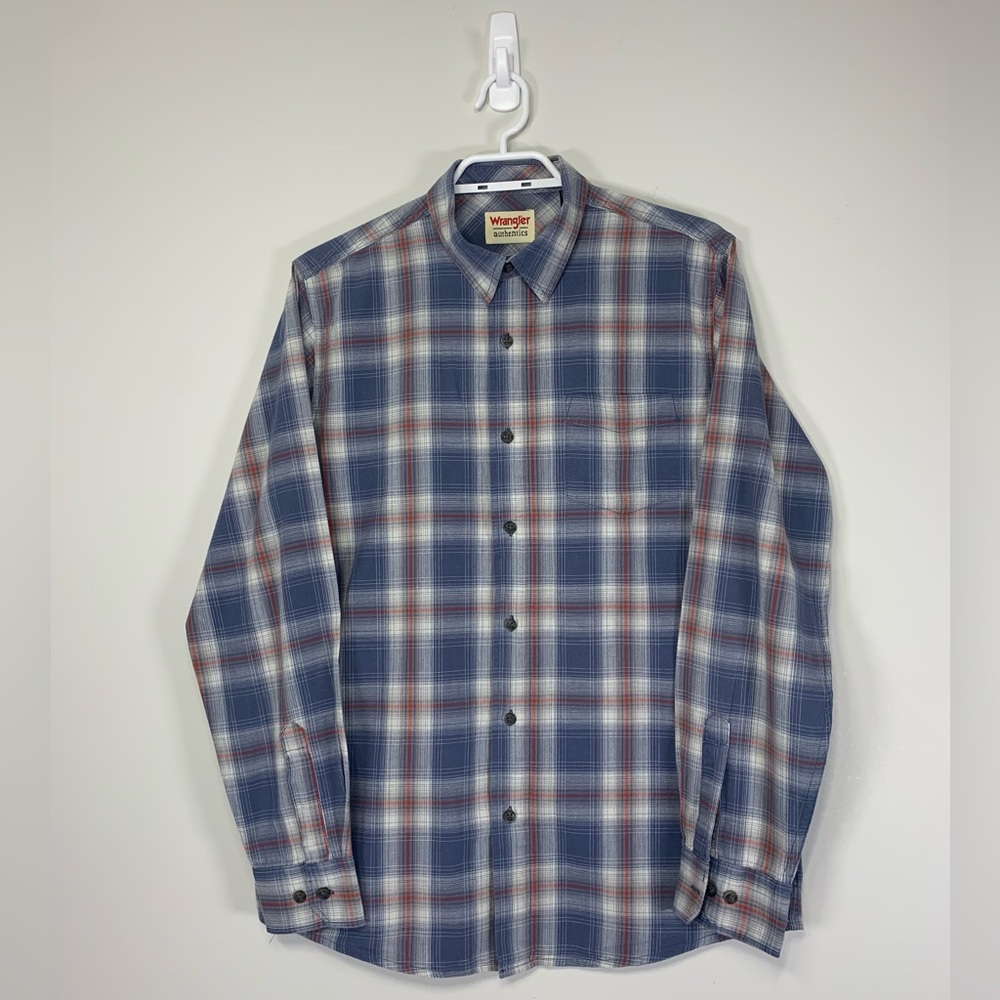 Wrangler Men's Plaid Long Sleeve Button Down Shirt - Size M‎